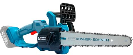 K&S Könner&Söhnen KS MCS20V-12 Akku-Kettensäge mit 12-Zoll-Führungsschiene 30 cm und 10 m/s Kettengeschwindigkeit, Elektro Handkettensäge Akku mit automatische kettenschmierung ohne Akku und Ladegerät