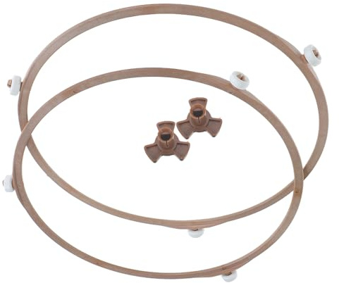 SHINEOFI Anneau Support Plateau Tournant Micro-ondes 22,2 Cm Kit 2 Pièces Coupleur D’entraînement Résistant Chaleur Compatible Four à Micro-ondes Usage la Cuisine Remplacement