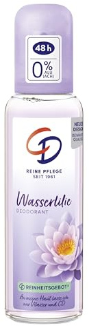 CD Deo Zerstäuber Wasserlilie | Ohne Aluminiumsalze | 75 ml | 48 h zuverlässiger Schutz vor Körpergeruch.