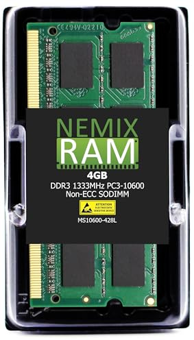 DSP - Memoria para Ordenador portátil (4 GB, DDR3-1333 MHz, PC3-10600, 2Rx8, SODIMM)