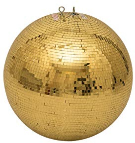 Eurolite 50120038 Mirrorball, Gold, 50 cm