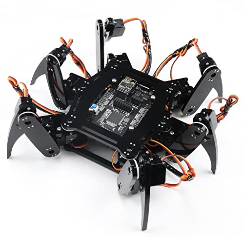 Freenove Hexapod Robot Kit (Compatible with Arduino IDE), Walking Crawling Twisting, App Remote Control, Servo Stem Project