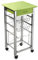 Versa Leicester Carro de Cocina con Ruedas, cajones y botellero, Verdulero con despensa y organizadores, Almacenaje de Cocina, Medidas (Al x L x An) 82 x 40 x 40 cm, Madera y Metal, Color Verde