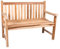 Ambientehome 2 Sitzer Bank Teakholz Gartenbank Teakbank, ca. 100 cm breit