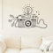 Kamera Wandaufkleber Kinderzimmer Dekoration Wandtattoos Schlafzimmerzubehör Bauernhaus Home Decor Wallpaper 44Cm X 70Cm