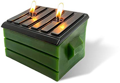 Wick Works Parafin-Wachs, großes Müllcontainer, einzigartiges lustiges Geschenk, Neuheit, für Erwachsene (geruchlos)
