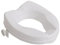 Aidapt 50mm (2) Elevation Raised Comfortable Toilet Seat Easy Fit White
