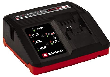 Einhell Power X-Change X-Fast Battery Charger 4A - Battery Monitoring and Intelligent Charging - Universally Compatible With All Einhell 18V PXC Lithium-Ion Rechargeable Batteries