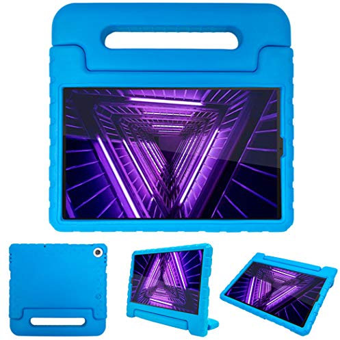 imoshion Tablet Hülle - Passend für Lenovo Tab M10 HD (2nd gen) - Back Cover mit Griff Kindersicherung - Blau