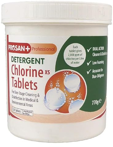 Extra Strength Prosan Plus Detergent Chlorine 120 Tablets Per Tub