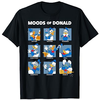 Disney Mickey And Friends Donald Duck Moods Box Up T-Shirt