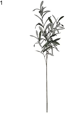 OPYTR Kunstpflanzen 70cm Künstliche Olivenblätter Olivenbaum Zweige Grüne Blatt Pflanze Frucht Künstliche Pflanze Wohnkultur Hochzeit Zweig Kränze Dekor Künstlich (Größe : 1)