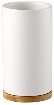 OnePine 400ml Zahnputzbecher Keramik, Badezimmer Zahnbürstenhalter für Zahnbürste und Zahnpasta