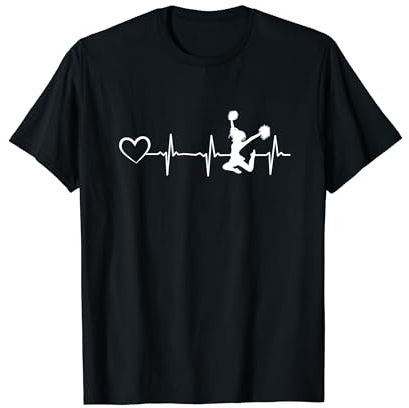 Cheerleading Heartbeat Herz Cheerleader Sport Cheerleading T-Shirt