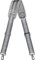 ZINZ Schultergurt, 57 Universal Verstellbare Schulterriemen Dauerhafte belüfteten mit Metall Drehhaken für Gepäck Duffel Kameratasche Laptoptasche Reisetasche Sporttaschen (Graues Silber, 145cm)