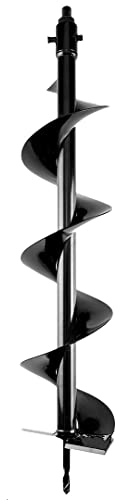 GRAPHITE Bodenschnecke, 120 mm Durchmesser, 600 mm lang, M14 Griff, Stahlkonstruktion, Doppelplatte, Einzelspirale, für Verwendung mit dem Energy+ 58G084 Akku-Mischer entwickelt wurde