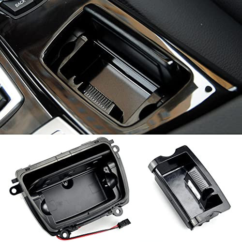 MKptopia Auto Mittelkonsole Zubehör Aschenbecher Box + Aschenbecher Liner Kompatibel mit 5er Serie F10 F11 F18