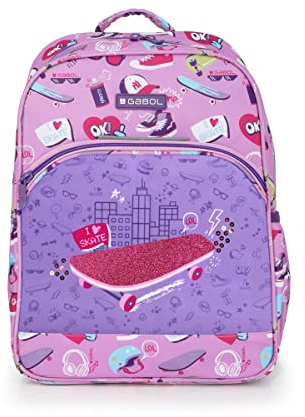 Gabol Rucksack anpassbar an Rollerwagen, Rosa