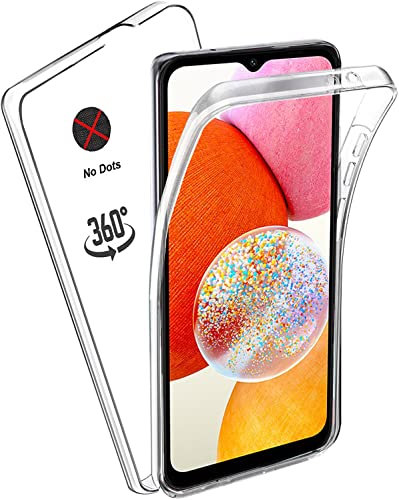 KP TECHNOLOGY Front and Back Case for Samsung Galaxy A14 - (360°) Full Complete Protection Samsung Galaxy A14 Case (Clear)