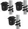 Aokicase For Blink Outdoor/Indoor/Outdoor (4th Gen & 3rd Gen) Silicone Holder, Waterproof Silicone Holder for Doorbell Skin (Black) 3 Pieces