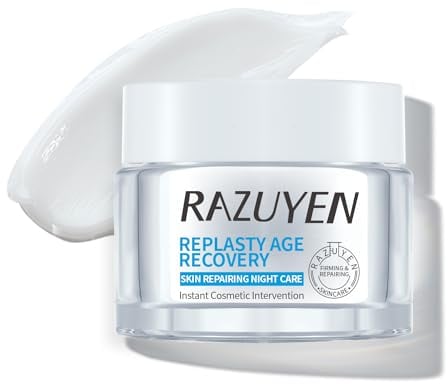 RAZUYEN Renewal Pro-Xylane Nachtcreme, Anti-Aging, mit Pro-Xylane und Natriumhyaluronat, um feine Linien und Falten zu bekämpfen, nächtliche Hautpflege, 30 ml