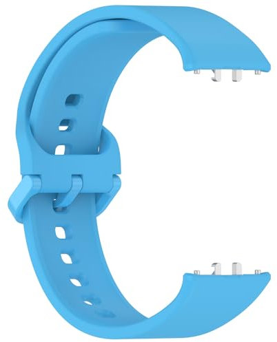 Yikamosi Compatible avec Samsung Galaxy Fit 3 Bracelets pour Femmes et Hommes,libération Rapide Silicone Souple TPU Fermoir Remplacement Bracelet pour Galaxy Fit 3(SM-R390),Bleu