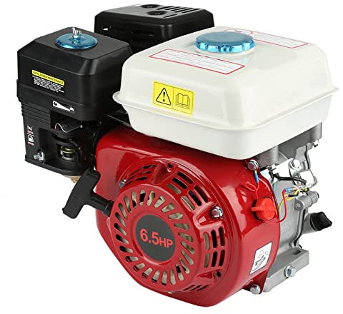 VOBOR Motor de Gasolina OHV,Motor de Gasolina Universal de 4 Tiempos,168f Motor de Gasolina de Disipación Rápida de Calor,6.5hp/4.8kw,Generador de Arranque por Tracción con 20 Mm de Diámetro