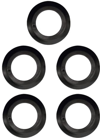 IWOMA Leak Proof Sink Seal - 5pcs Rubber Seal Washers - Flat Round - Kitchen Sink Drain Strainer & Stopper Gasket - Prevent Water Leakage & Maintain Hygiene