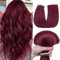 HotLulana Tape Extensions Echthaar Rot(#99J) Extensions Echthaar 18zoll/45cm 40g Invisible 100% Natürliche Tape in Extensions Echthaar 20pcs Skin Weft Extensions Echthaar Tape.
