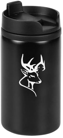 Thermobecher mit Hirsch-Silhouette, Lasergravur