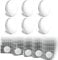 6 pares de cortinas de ducha pesadas, imanes fuertes para cortinas, pesos de cortina para exteriores, pesos de cortina para exteriores, impermeables, pesos para mantel, cortinas (blanco, 4 cm)