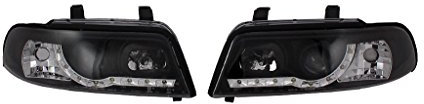 Tuning Hauptscheinwerfer Scheinwerfer H1 + Set Satz Vorne Links/Rechts Kompatibel mit Audi A4 Avant B5 A4 B5 8D2 + Avant 8D5 94-01