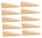 KONTONTY Türstopper Keil Hoher Holztürstopper Rutschfester Türstopper für den Schutz des 10x3x3cm