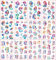 Glitzer Tattoo Set Kinder, 12 Blätter Meerjungfrau & Einhorn Temporäre Tattoos Kinder, Einhorn Tattoos Mädchen, Geschenke für Mädchen, Meerjungfrau Deko