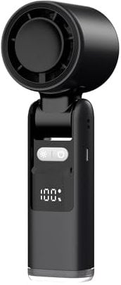 Lerat Handheld Fan 3 IN 1, Hand Fan Dull Black