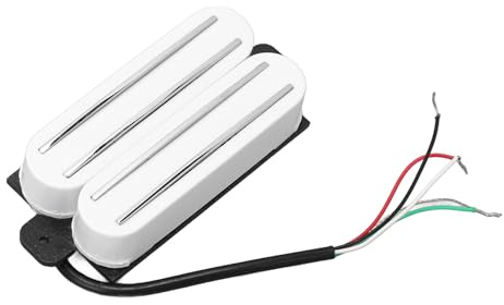 Rankomu Dual Hot Rail Humbucker Pickup E-Gitarre Tonabnehmer, Keramikmagnet Dual Hot Rail 2 Humbucker Tonabnehmer, Dual Blade High Output Doppelspule Ersatz für ST TL Gitarren