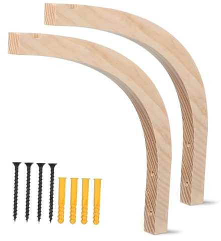 CIMAXIC Porte-manteaux En Bois Muraux Décoratifs Pour Vêtements Manteaux Chapeaux Décoration D'intérieur