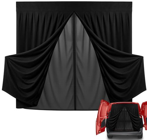 Mosquitera de Doble Capa para Citroen Berlingo/Partner/Rifter 2018-2025 (Standard Roof), para Puerta Trasera con Gamuza Magnética para Acampar