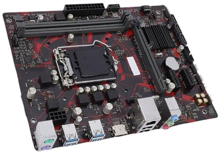 Bewinner Scheda Madre EX B365M V, Socket M ATX LGA 1151 per CPU di 9a 8a Generazione con 2 Slot DDR4 4 Porte III, Gigabit Ethernet Integrato a 8, per PC da Gioco Work Design