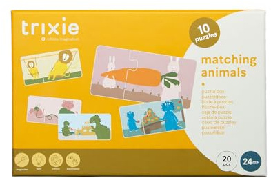 Trixie Puzzle Spielzeug Tiere zuordnen - Lern-Duo-Puzzles für Kinder