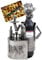 Brubaker portabottiglie per Vino dal Design 'Barista' con Biglietto d'auguri, Scultura in Metallo