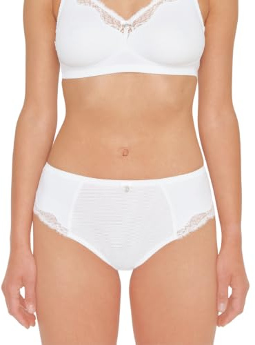 Susa Slip Damen Capri - Unterwäsche für Frauen mit Bikini Schnittform - Mikrofaser Damen Unterwäsche, elastisch und bequem sitzend - Spitzen Slips
