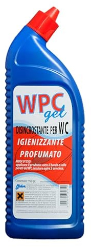 Midor Anticalcare Gel per WC Profumato 950gr WPC Gel, Disincrostante sciogli calcare, superfici Lavabili, toglie incrostazioni di calcare e rimuove Le Macchie di ruggine dal Water
