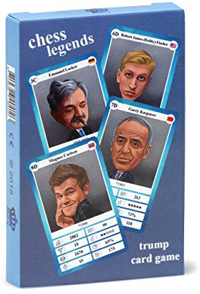 Chess Trumps - Card Game with 32 Historic Chess Legends, suitable for Adults and Children