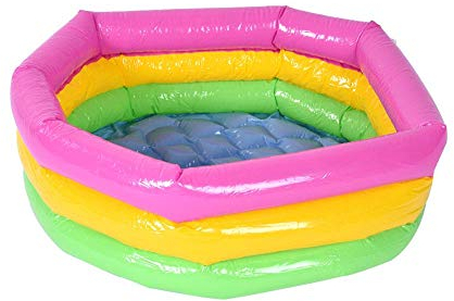 Piscine Gonflable Enfant Pataugeoire Gonflable Jeu de Plein Air Bassin Jeux D'eau et De Plage Jouet de Plages Cadeau(90cm)
