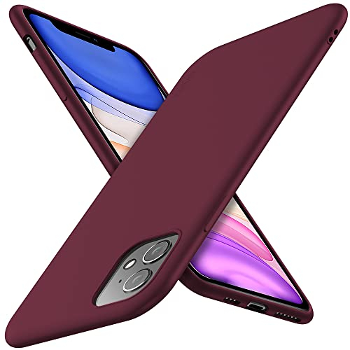 X-level für iPhone 11 Hülle, [Guardian Serie] Soft Flex TPU Case Ultradünn Handyhülle Silikon Bumper Cover Schutz Tasche Schale Schutzhülle Kompatibel mit iPhone 11 6,1 Zoll - Weinrot