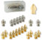 ruthex 3D Drucker Düsen Nozzle MK8 Set (20 Stück) – 12x Messingdüsen 8x Edelstahldüsen für 1,75 Filament – für MK8 Hotend Drucker wie Ender 3/5/CR-10 | Anet A8 | MakerBot | bq | CraftBot