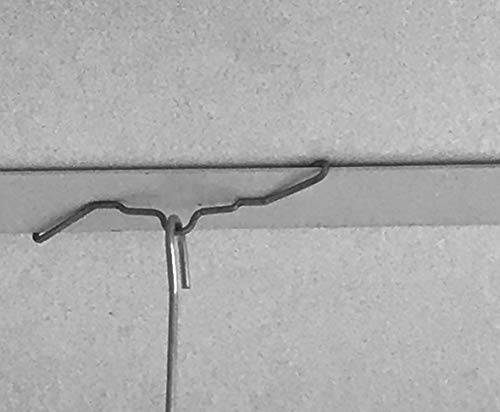 ShopHerzog 100 Stück Deckenklammer Deckenclip Deckenspinne für Rasterdecken, FRACHTFREI. Deutsche Produktion - Made in Germany
