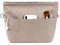 Yoillione Taschenorganizer Bag in Bag Handtaschen Organizer Damen Braun, Wasserdicht Extra Groß Taschen Organisator mit Reißverschluss und Schlüsselanhänger