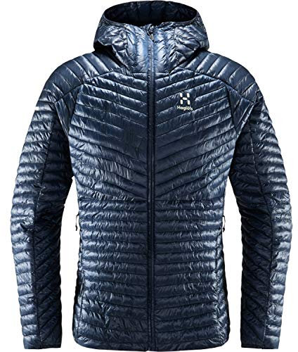 Haglöfs Steppjacke Herren L.I.M Mimic Hood Insulating, atmungsaktiv, wasserabweisend Tarn Blue L L